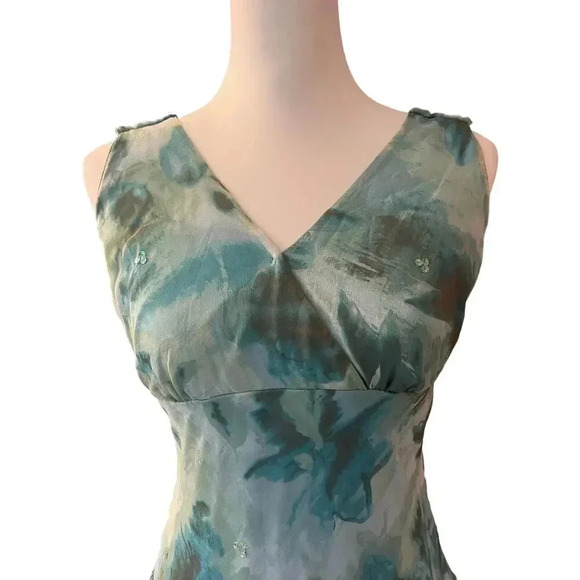 JONATHAN MARTIN STUDIOS 100% SILK MIDI HALTER DRESS SIZE 6 - Picture 3 of 12